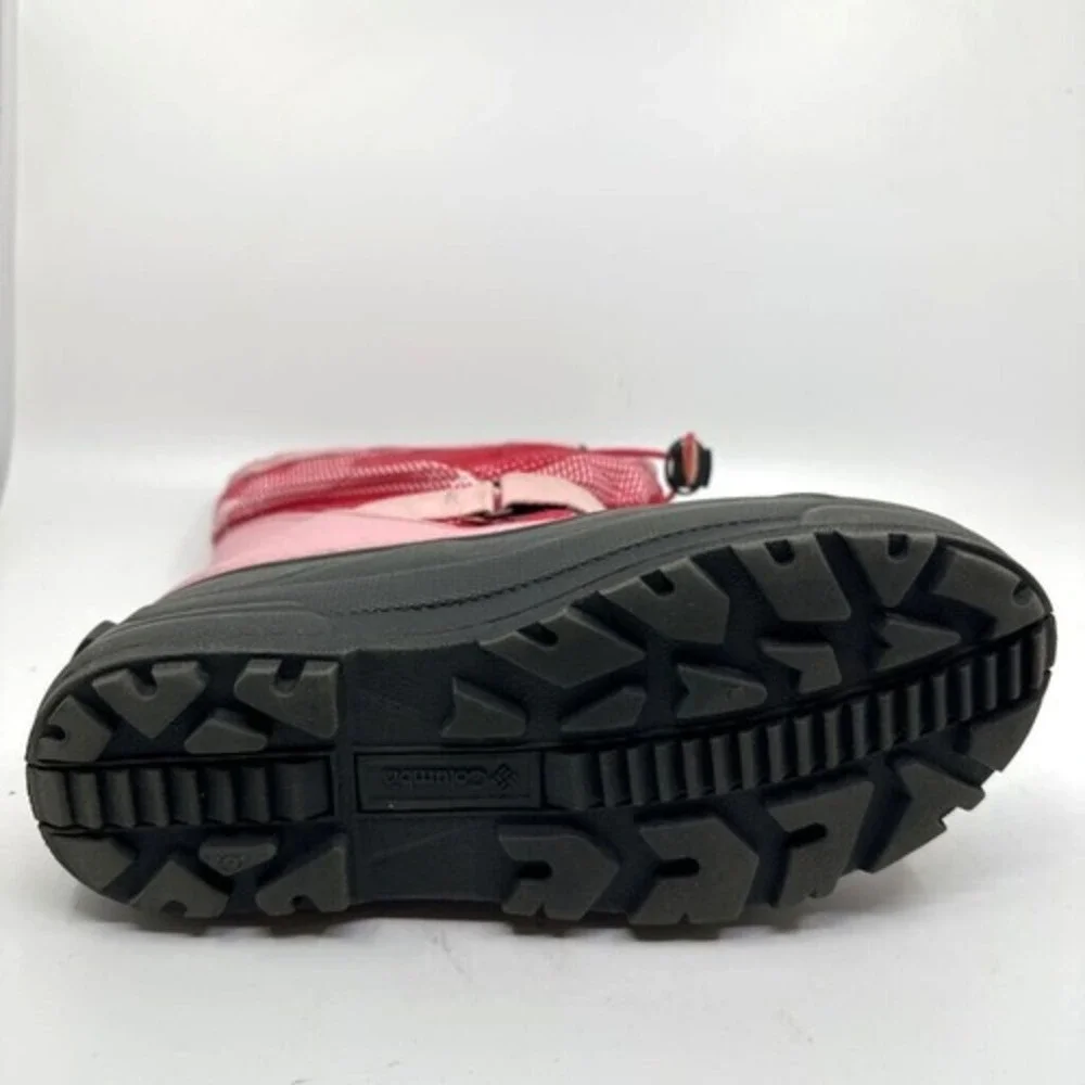 Columbia Snow Boots Kids Size 5 Pink Red Plaid Waterproof‎ BY1298-952 Good